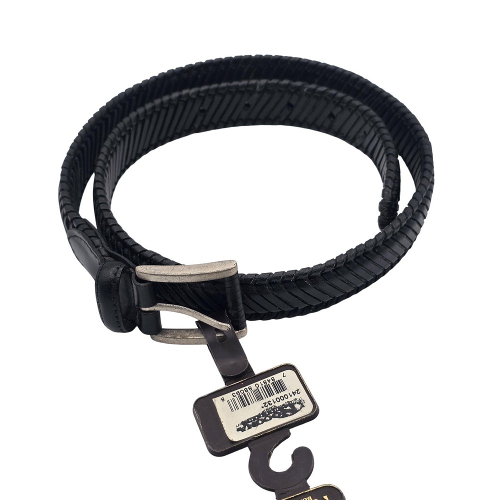 Nocona‎ Belt Co. Belt Mens 32 Black Braided Leather Western Cowboy Casual Rodeo